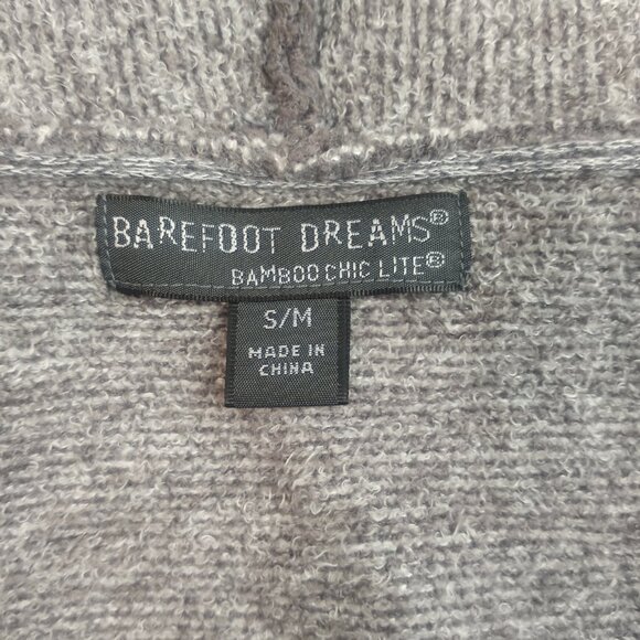 Barefoot Dreams Bamboo Chic Lite Gray Calypso Wrap Cardigan Sweater - Picture 4 of 5